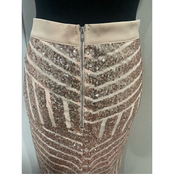 Rose Gold Sequin Skirt - Picture 7 of 12